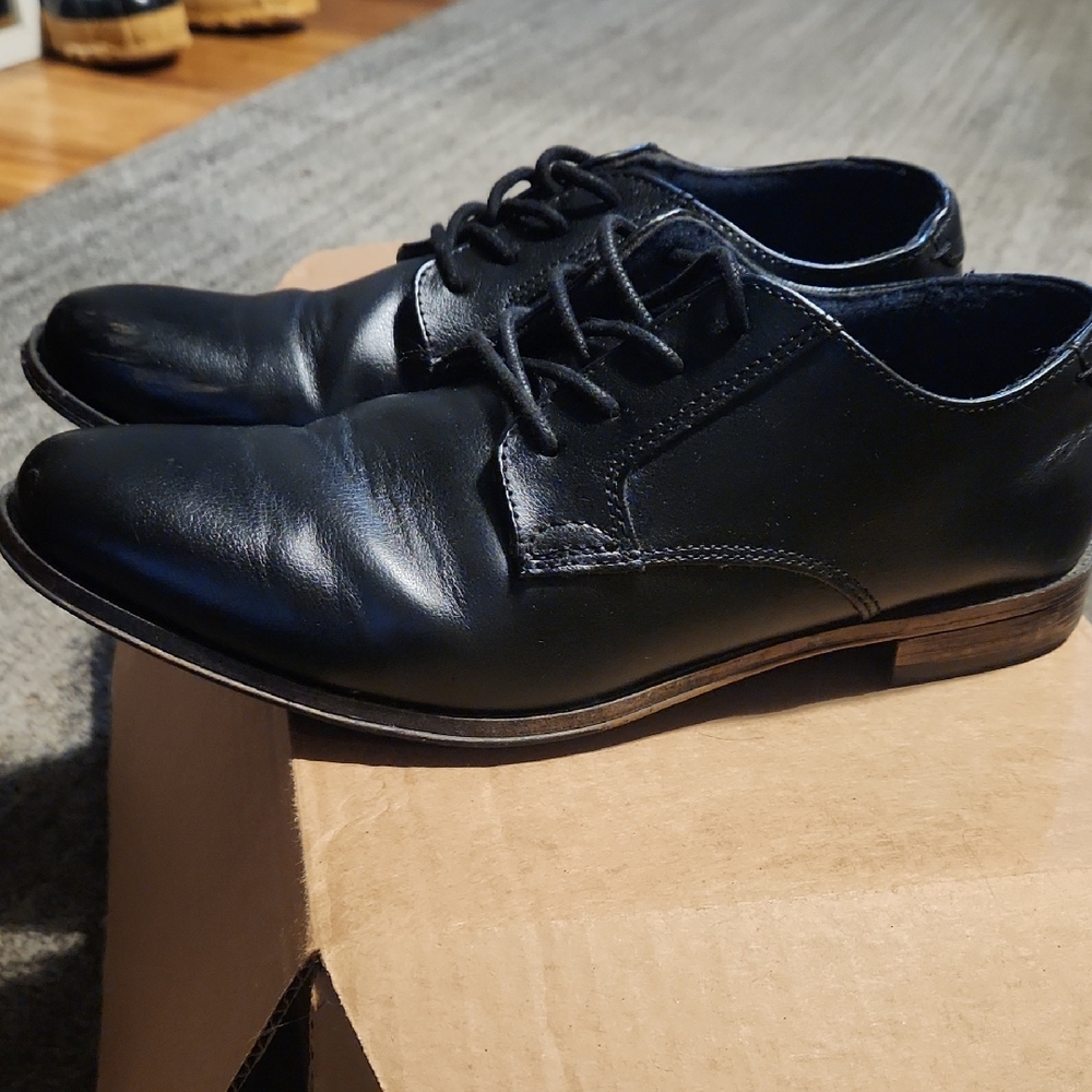 Mix No. 6 Black Leather Oxfords